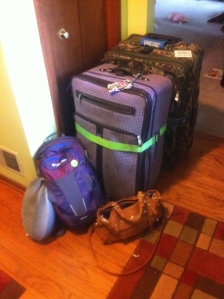 My luggage...I may have over packed, but oh well